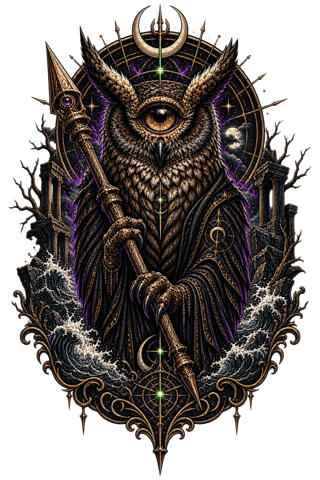 Child of the See // The Oracle Tee back artwork