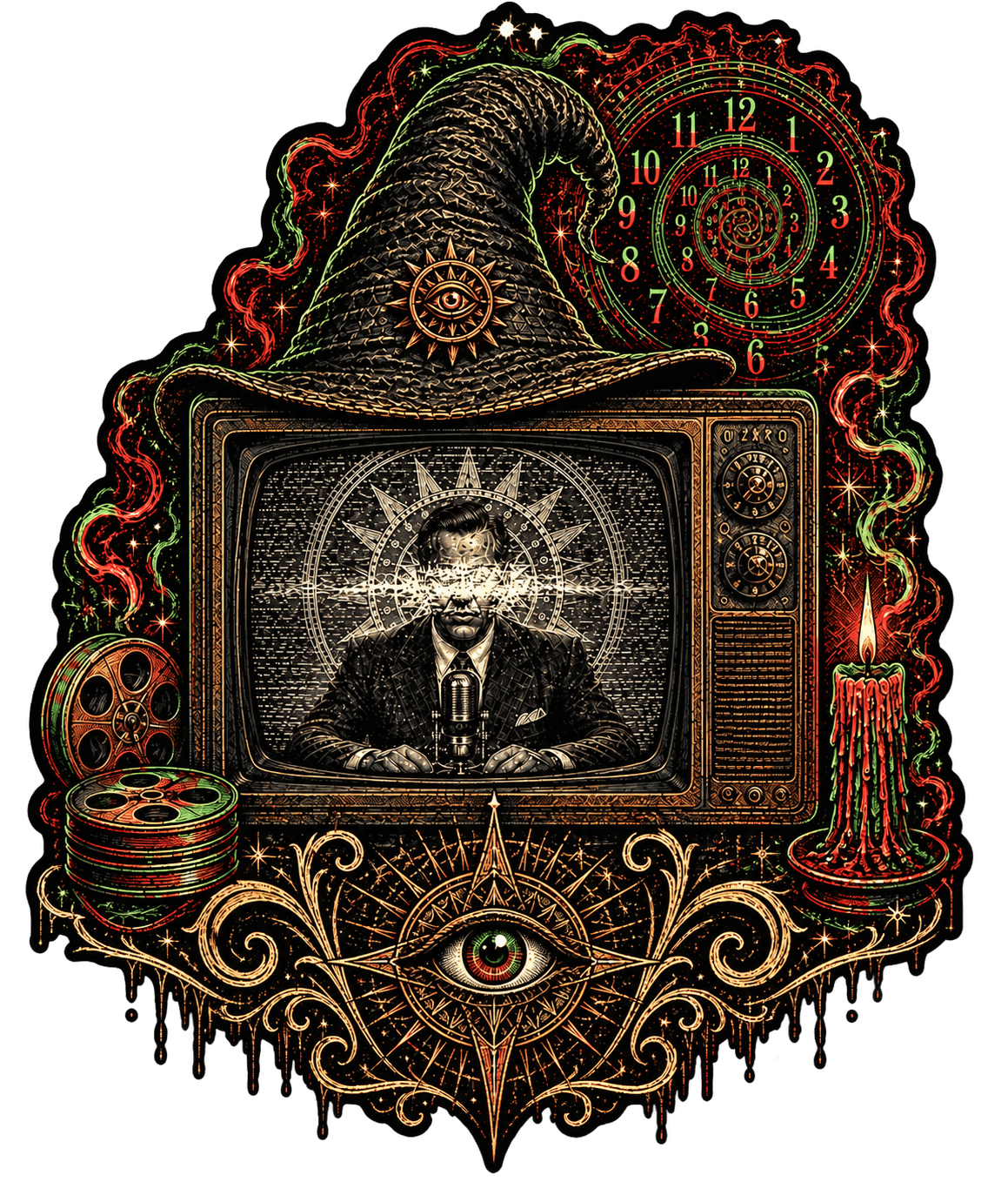K!NG // The Transmission Tee back artwork