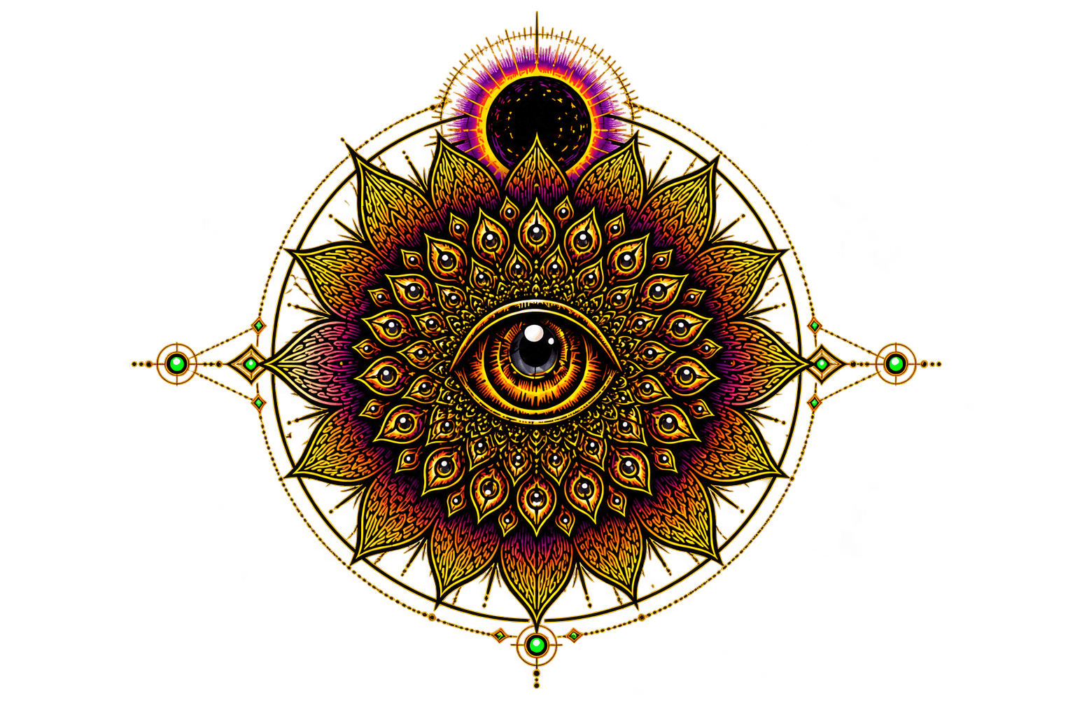 PSYPHER // The Many-Eyed Tee front mark