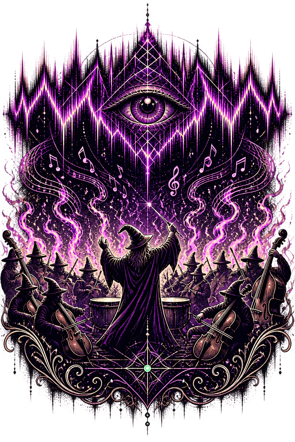 The Conductor Tee back artwork